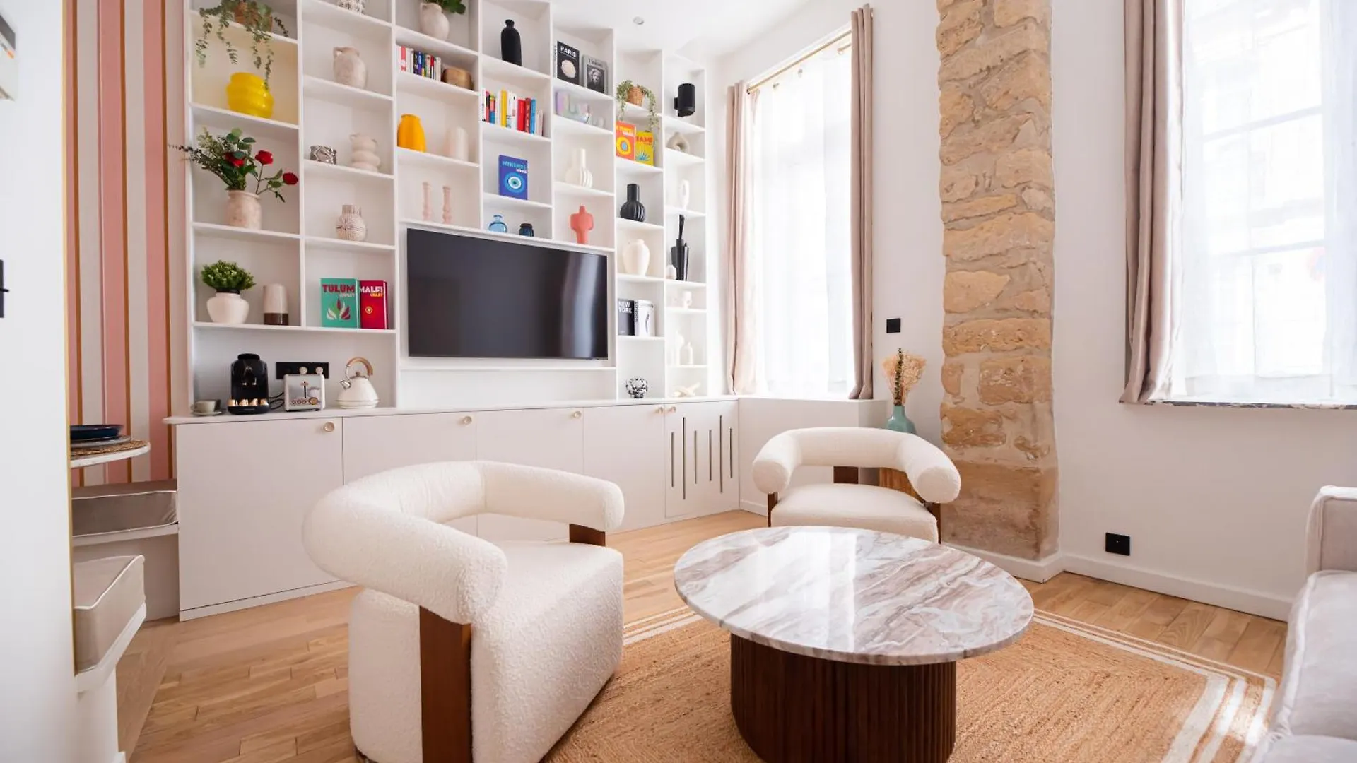 パリCia - Chic Flat In Marais With Acアパートメント アパート